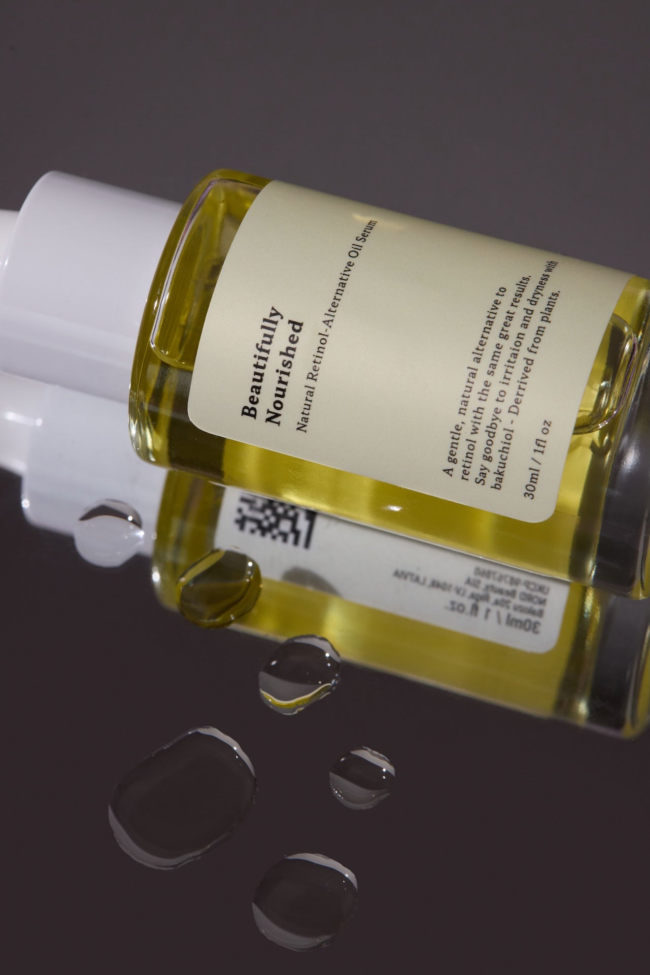 beautifully nourished bakuchiol oil serum for smoother firmer skin