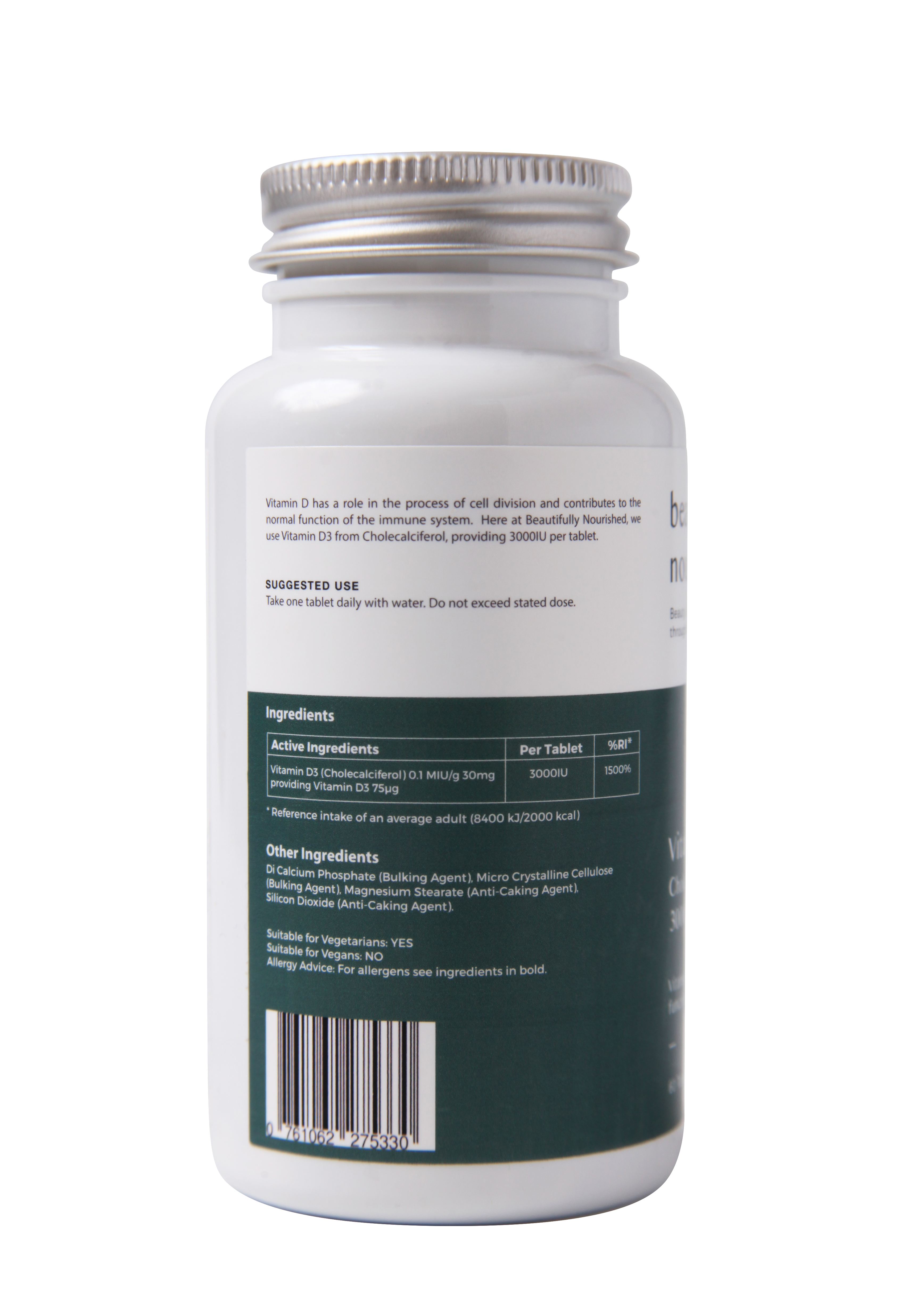 Beautifully Nourished Vitamin D3 - 60 Capsules